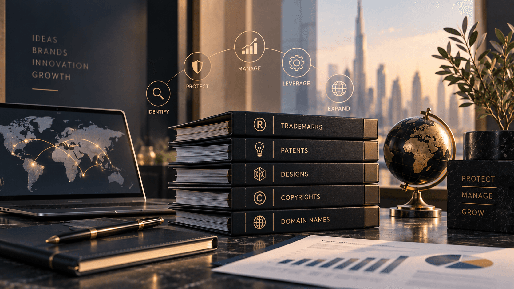 إدارة محفظة الملكية الفكرية للشركات النامية