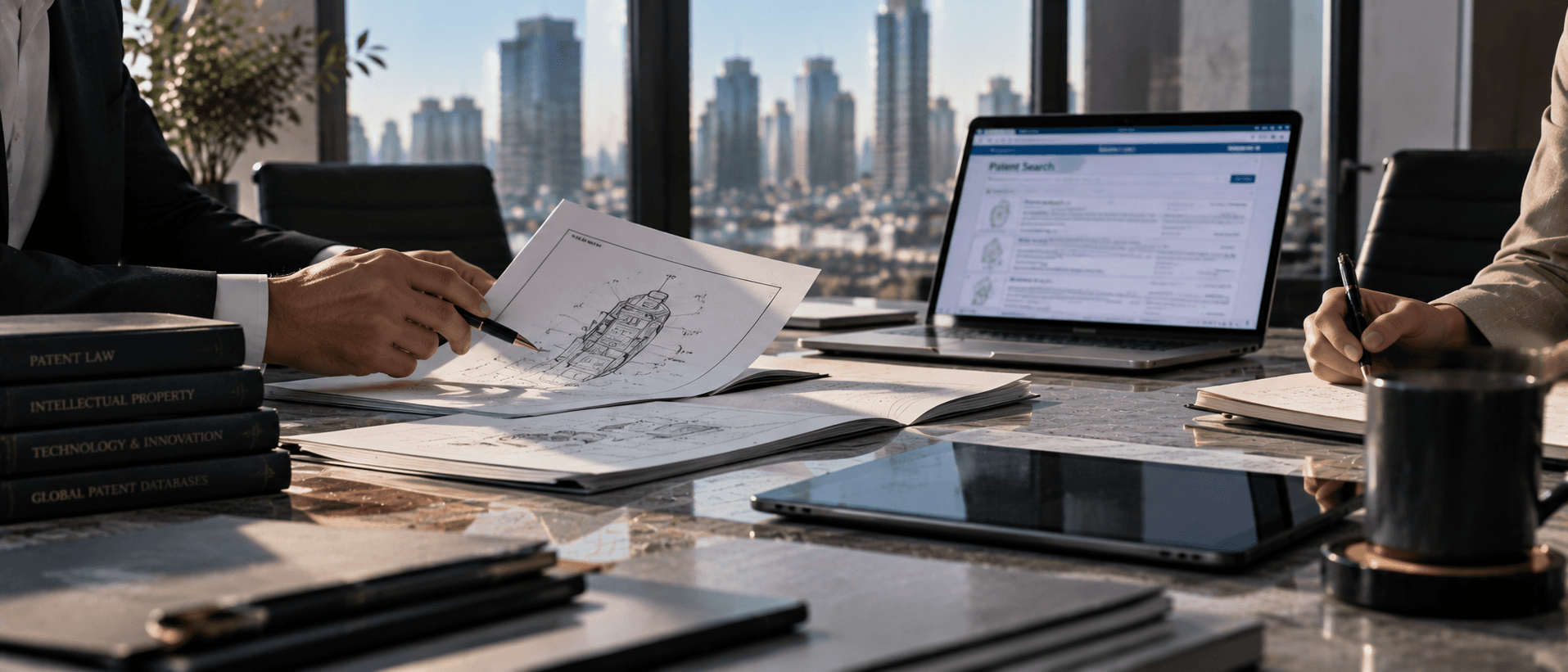 البحث في حالة التقنية السابقة والبراءات