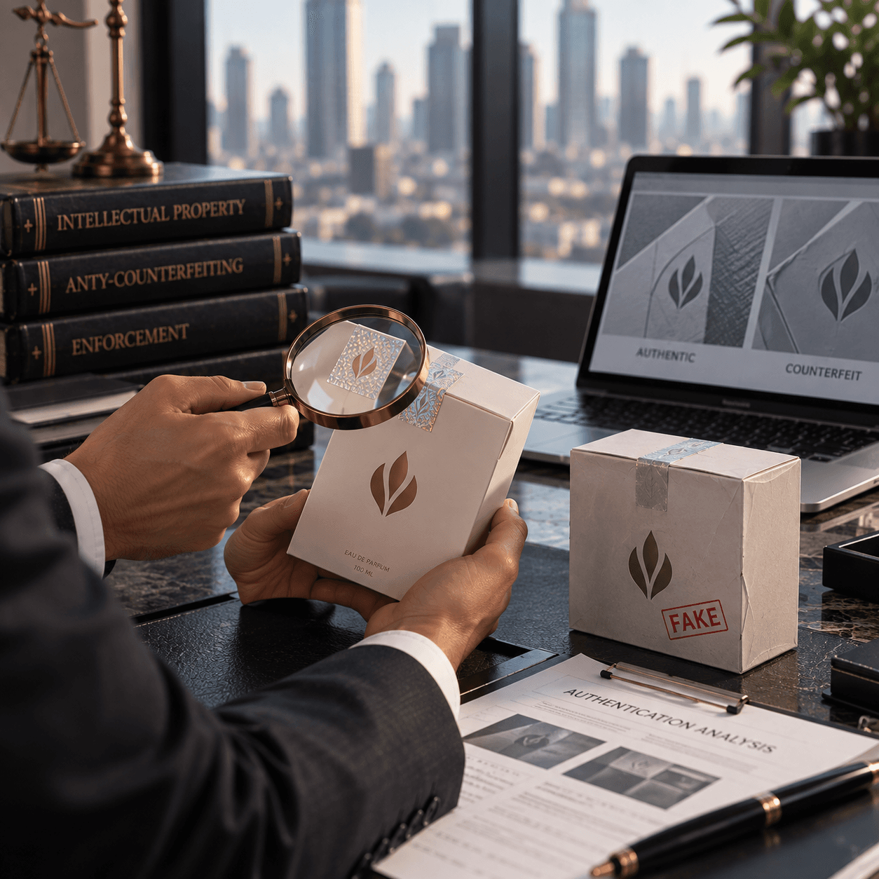 مكافحة تزوير العلامات التجارية وتقليدها